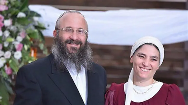 Michael Mark with wife Chava, who was seriously wounded in the attack