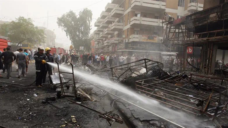 זירת פיגוע התופת בשכונת קראדה