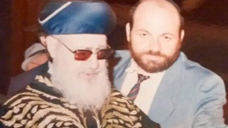 David Tal with Rabbi Ovadia Yosef