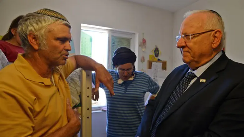 ריבלין בחדרה של הלל הי"ד