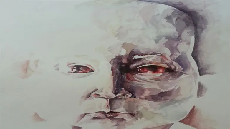 התינוק כאדם זקן. יצירה של אביגיל שריד