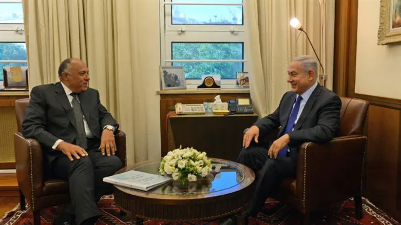 נתניהו ושר החוץ מצרי