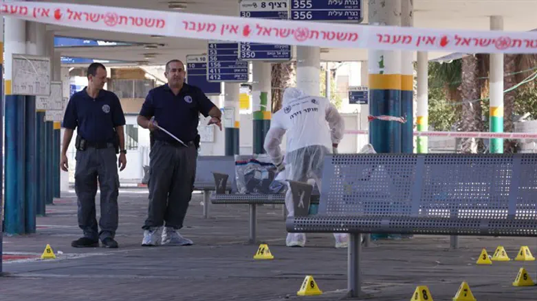 זירת פיגוע בעפולה. ארכיון