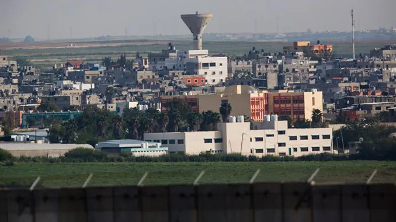 Приграничный с Израилем город Бейт-Ханун в секторе Газы