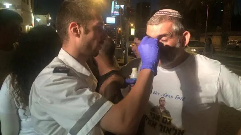 Michael Ben-Ari receives medical treatment