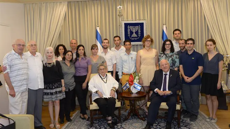 הנשיא ורעייתו במפגש