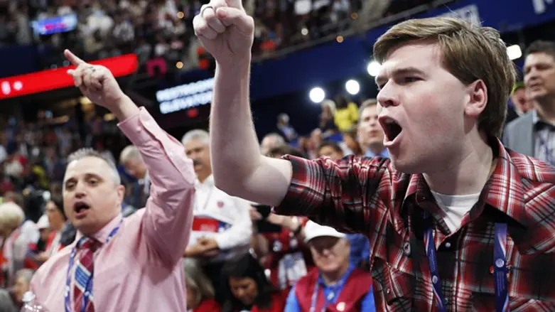 Anti-Trump delegates at Republican National Convention