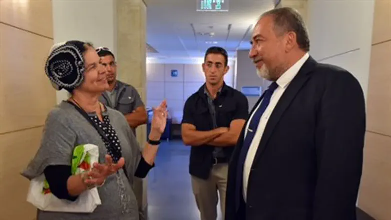 Хагит Рейн и Авигдор Либерман