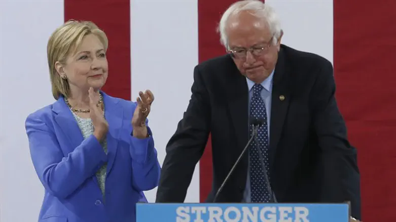 Hillary Clinton and Bernie Sanders