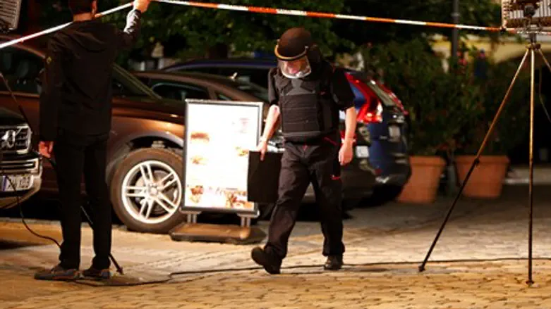 Место теракта в Ансбахе