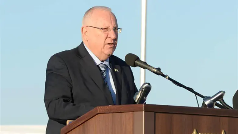 ריבלין באזכרה להרצל. הערב