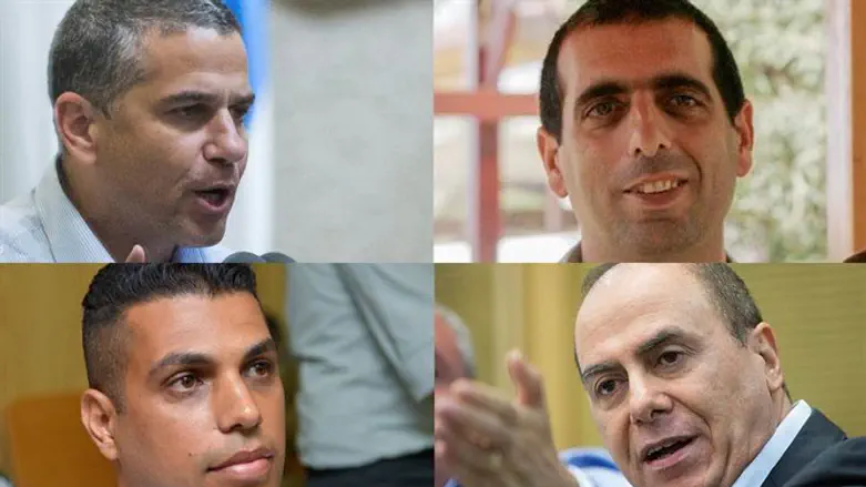 בכיוון השעון: מגל, בוכריס, שלום, חג'בי