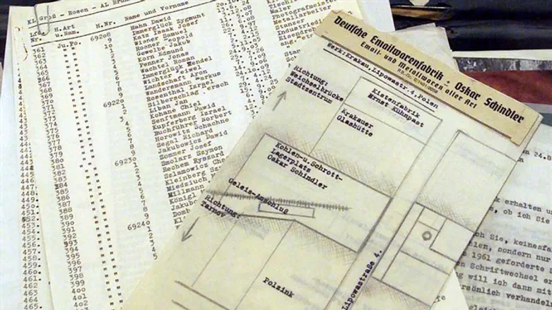 Original copy of Schindler's list