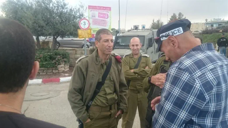 Scene of the attack in which Nirit was wounded