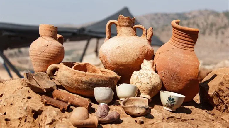 Some of the findings of the excavation
