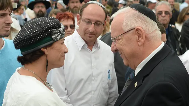 Rivlin at the wedding of Shirel Shaar