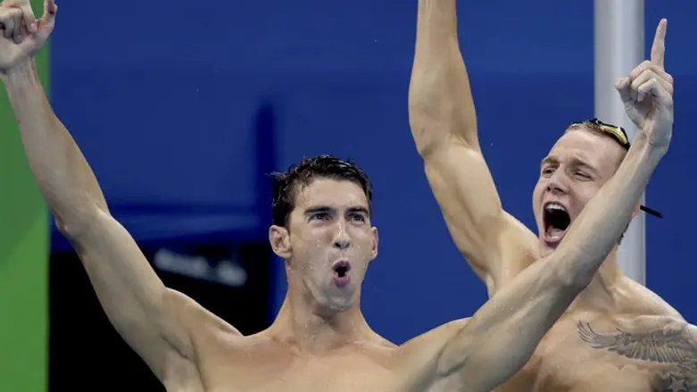 הוכחה למוחמד? פלפס בבריכה