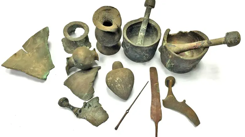 The metalwork artifacts now donated