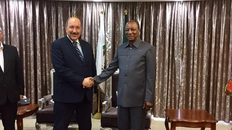 Dore Gold with Guinean President Conde