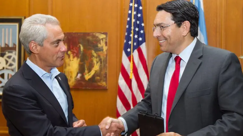 Chicago Mayor Rahm Emanuel and Ambassador Danny Danon