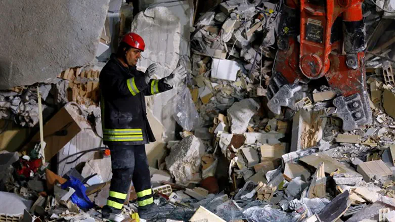Aftermath of the earthquake in Italy