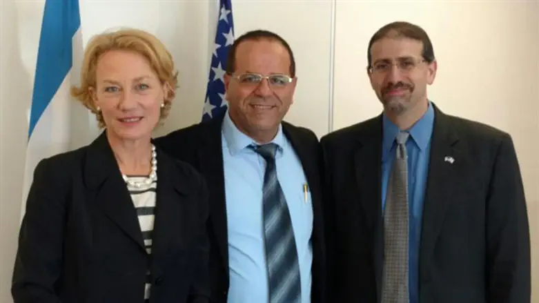 Kara with ambassadors Wells and Shapiro