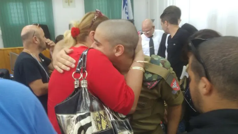 Elor Azariya at court on Sunday