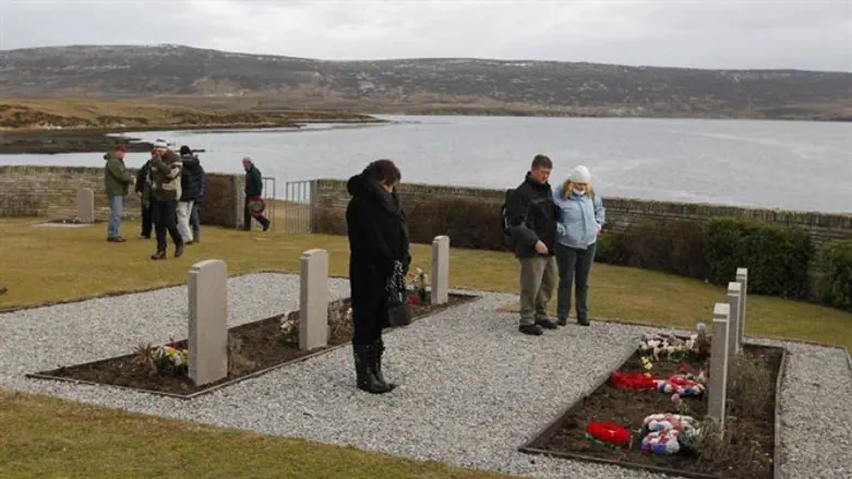 טקס לזכר הרוגי מלחמת פוקלנדס, 2012.