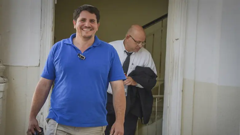 אשי הורוביץ, חבר צוות הכוננות ביישוב היהודי בחברון, בבית הדין הצבאי