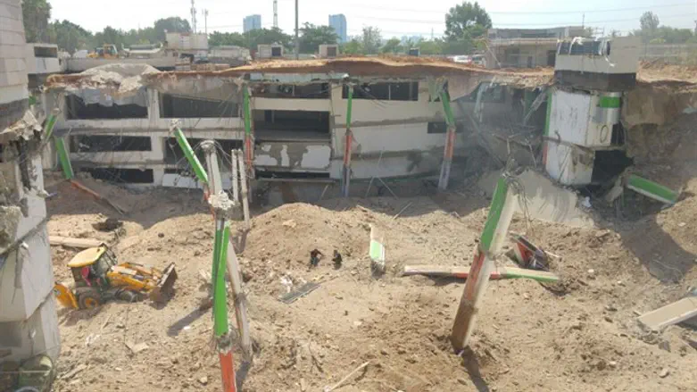 Место аварии в Рамат ха-Хайяль