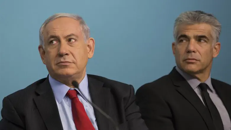 Prime Minister Binyamin Netanyahu and Yair Lapid