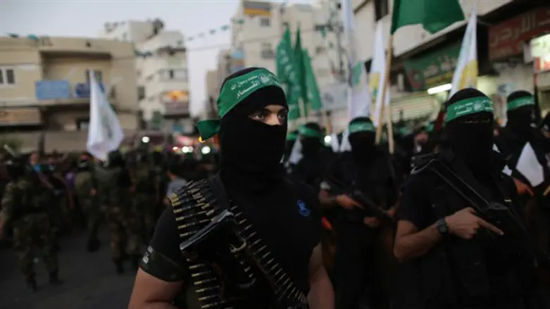Hamas terrorists in Gaza