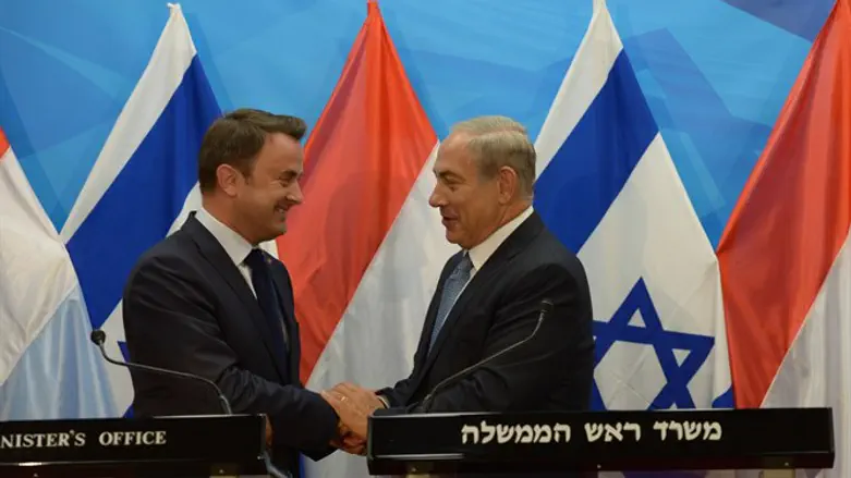 נתניהו עם עמיתו הלוקסמבורגי