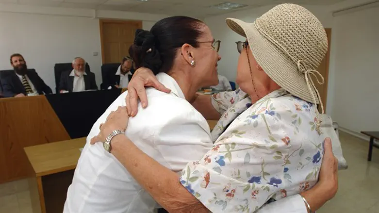 A woman completes her conversion to Judaism. Illustrative.