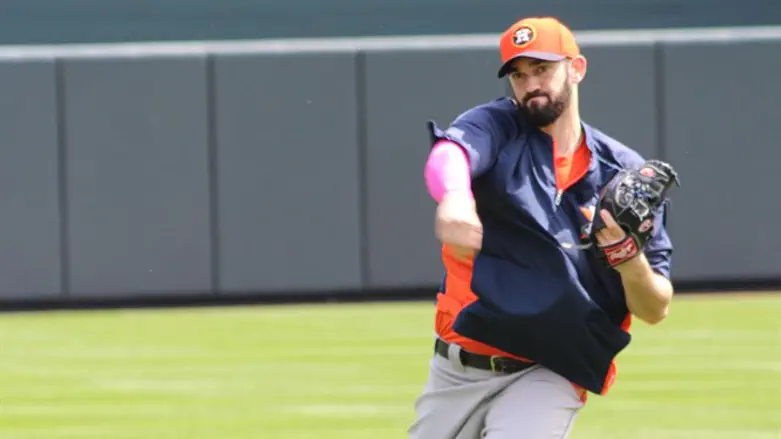 Team Israel pitcher Josh Zeid when he played for the Houston Astros