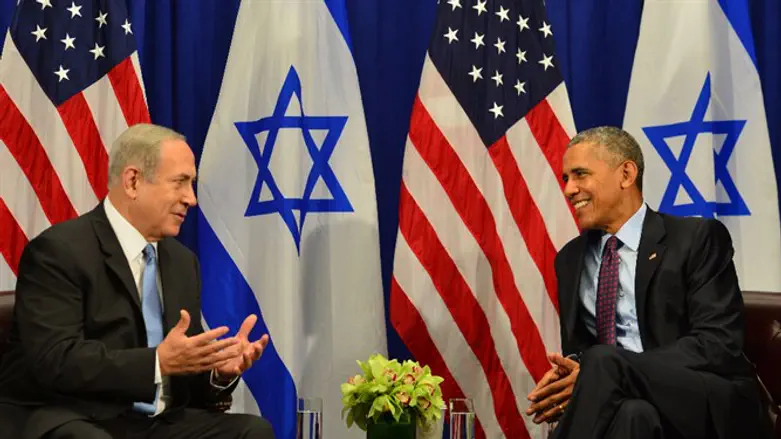 ראש הממשלה נתניהו והנשיא ברק אובמה בפגישתם הערב