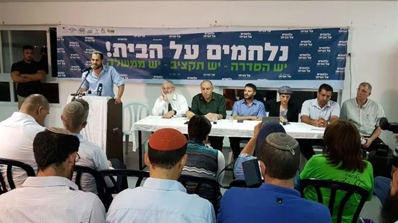 חברי סיעת הבית היהודי בעמונה