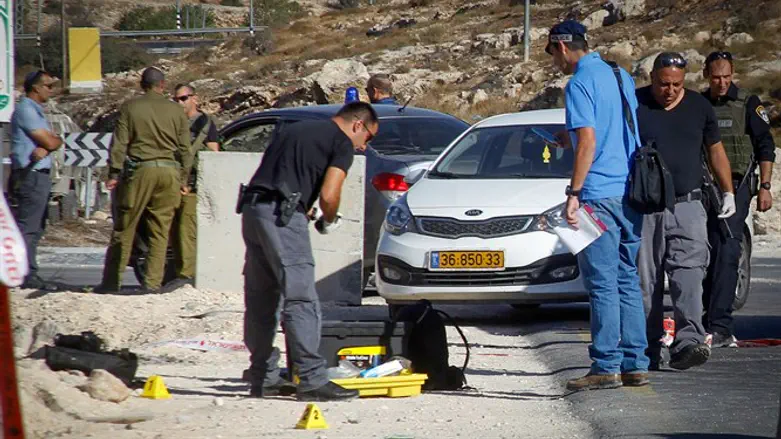 זירת הפיגוע ליד בני נעים, השבוע