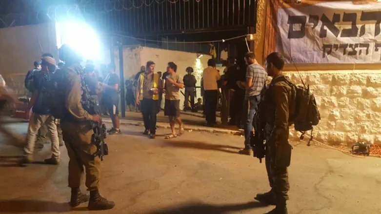 Joseph's Tomb last night