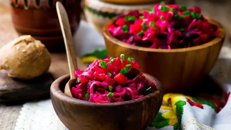 סלט סלק תזונה אוכל מתכון מתכונים אוכל מזון מטבח