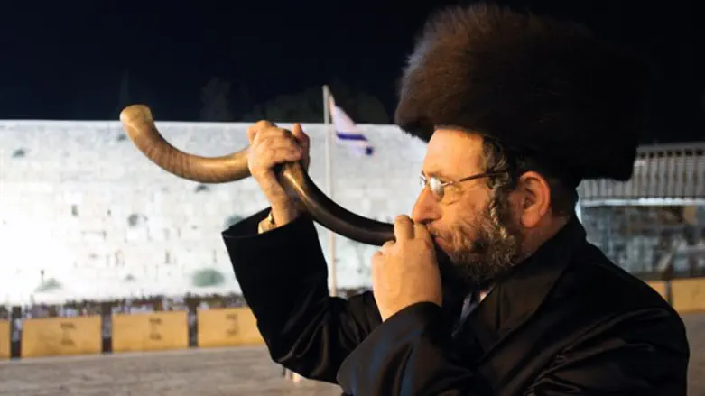 Shofar near the Kotel