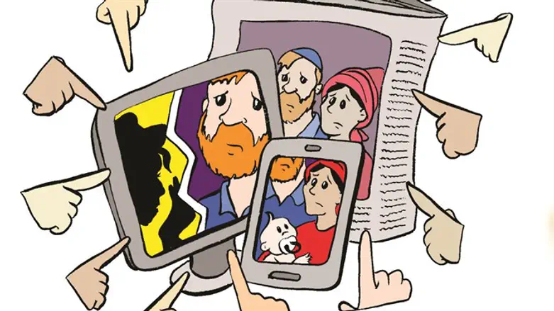 לפני שמפנים אצבע מאשימה יש לחשוב על כל האנשים שיפגעו מאותה האשמה