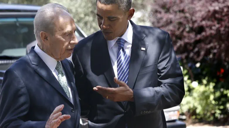 Шимон Перес (ז"ל) и Барак Обама