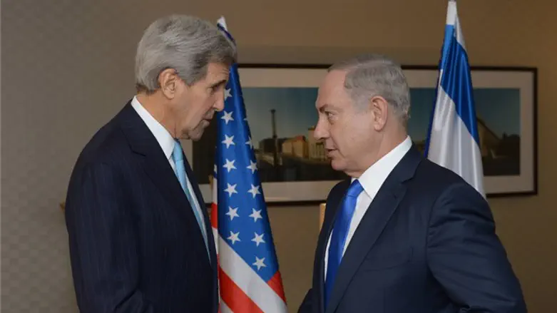 נתניהו וקרי.