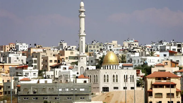 Taibe, one of the large Arab towns in the "triangle"