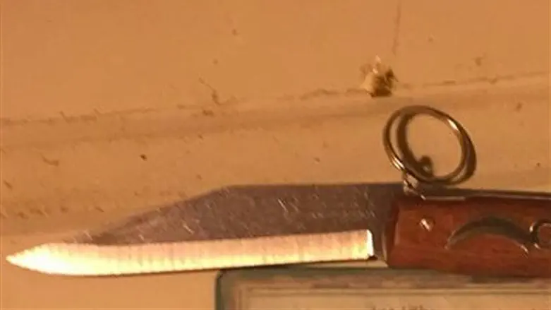 הסכין שנתפסה הערב
