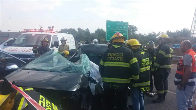 На месте ДТП 