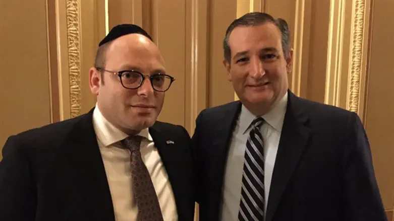 Duvi Honig and Sen. Ted Cruz