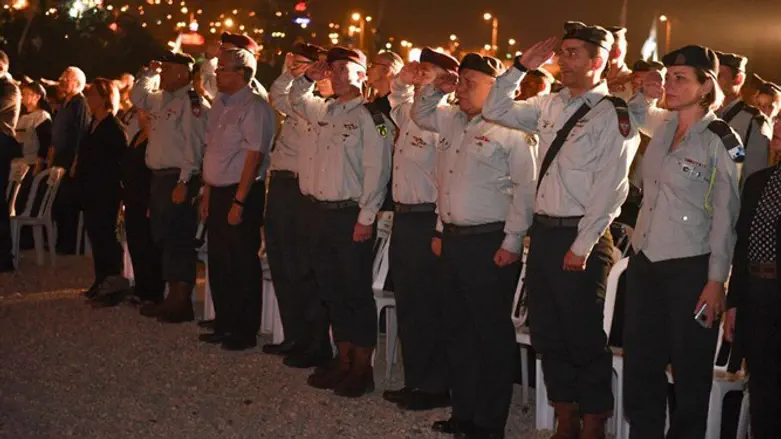 Военная церемония в Афуле