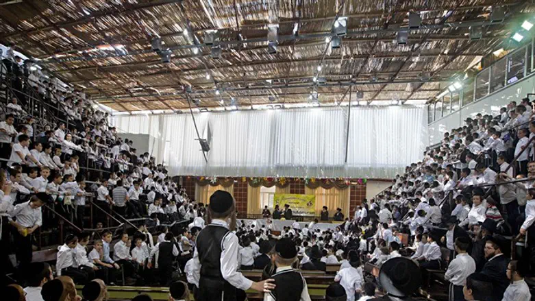 סוכת האדמו"ר מוויז'ניץ. ארכיון